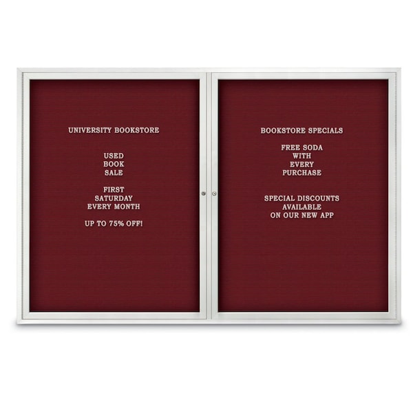 Letterboard, Burgundy/Satin